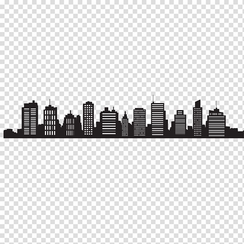 cityscape illustration, Skyline Cityscape Silhouette , City Silhouette transparent background PNG clipart