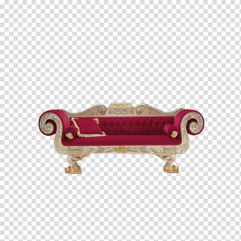 Couch Furniture Daybed, Red sofa transparent background PNG clipart