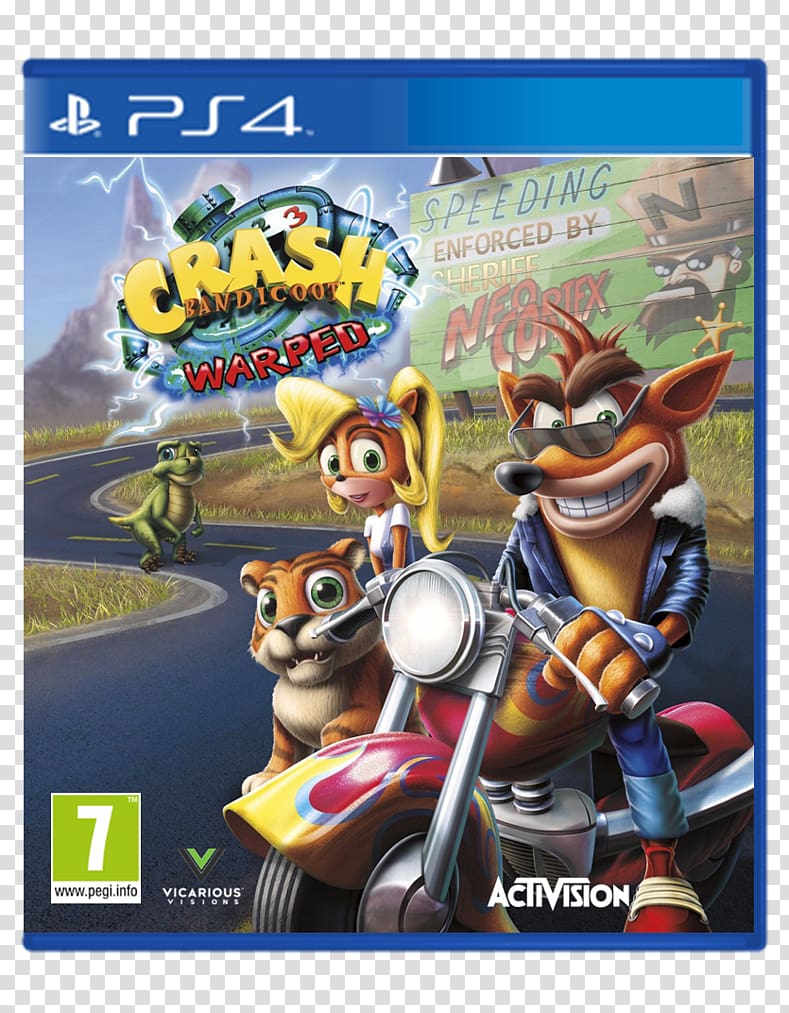 Crash Bandicoot: Warped Crash Bandicoot N. Sane Trilogy Crash Bandicoot 2: Cortex Strikes Back PlayStation 4, crash bandicoot transparent background PNG clipart