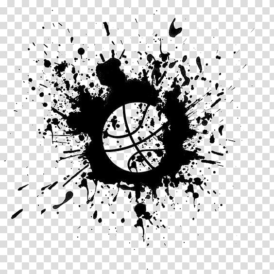 black basketball illustration, Ghost Icon, Basketball Free buckle elements transparent background PNG clipart