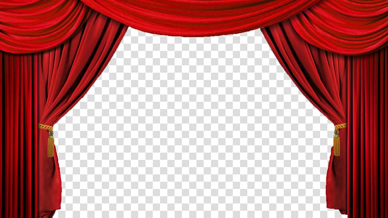 red theater curtain, Theater drapes and stage curtains Window Drapery, Movie Theatre transparent background PNG clipart