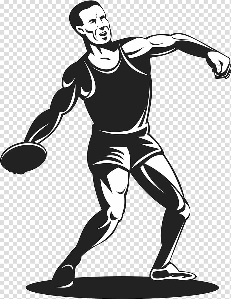 Discus throw Athlete Track and field athletics , Discus track and field athletes transparent background PNG clipart