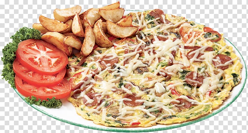 California-style pizza Omelette Breakfast Hamburger, breakfast transparent background PNG clipart