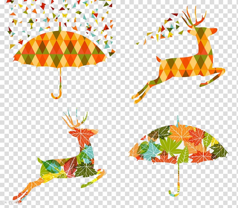 Deer Art Illustration, Creative Cool Antelope transparent background PNG clipart
