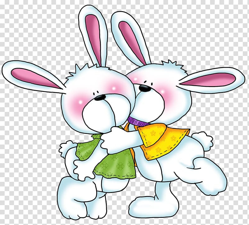 Cartoon Cuteness Funny animal , bunny transparent background PNG clipart