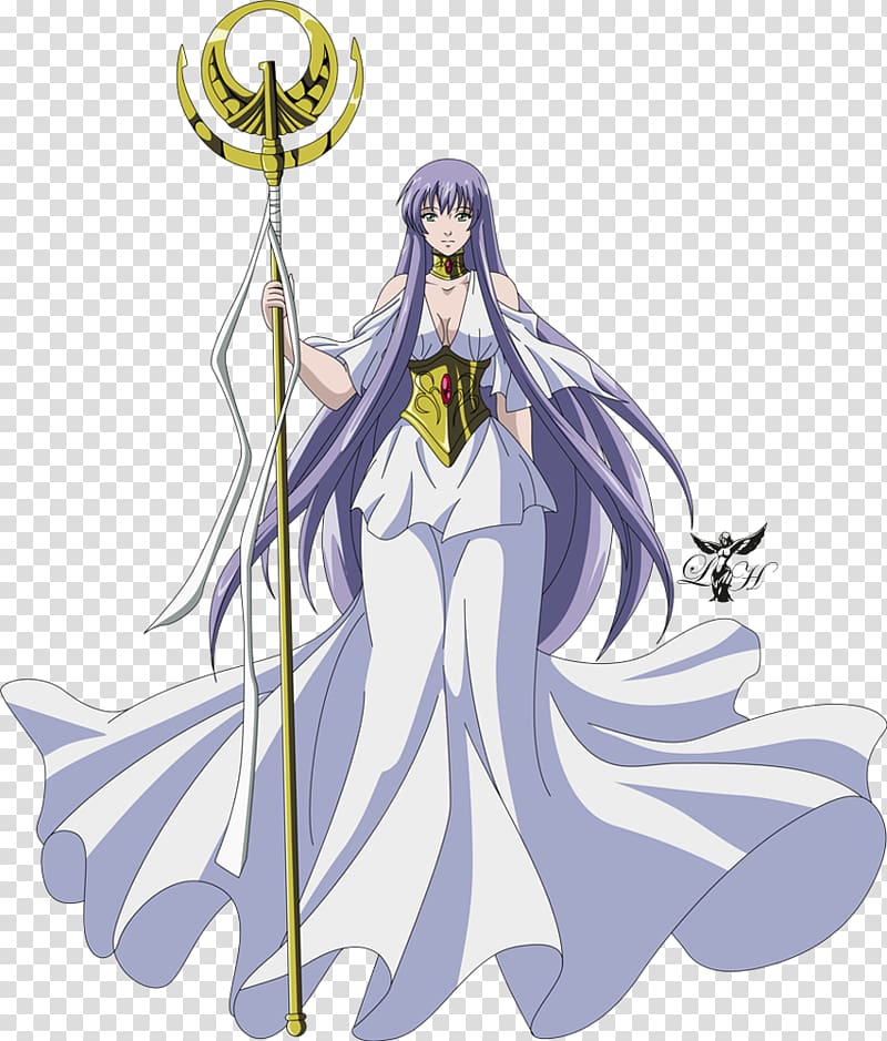 Athena Pegasus Seiya Aries Shion Gemini Saga Sasha, beautiful lady transparent background PNG clipart