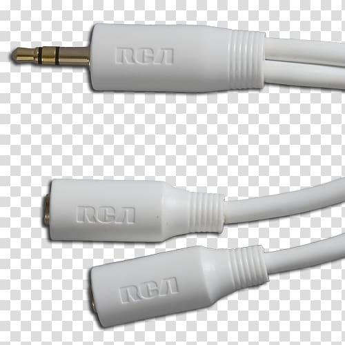 Coaxial cable Audio and video interfaces and connectors Electrical cable, RCA Connector transparent background PNG clipart