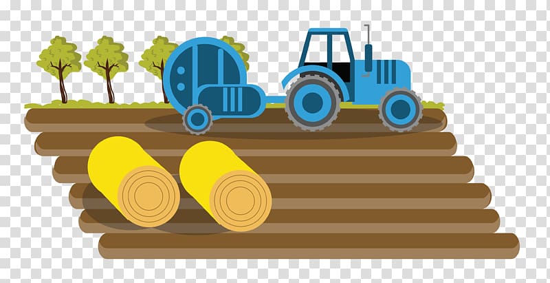 Farmer Agriculture Tractor Field, farmland blue tractor transparent background PNG clipart