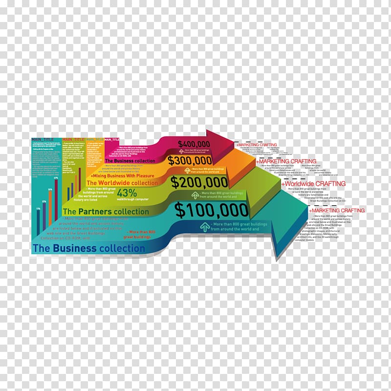 Chart Euclidean Adobe Illustrator, Three-dimensional material arrow ppt transparent background PNG clipart
