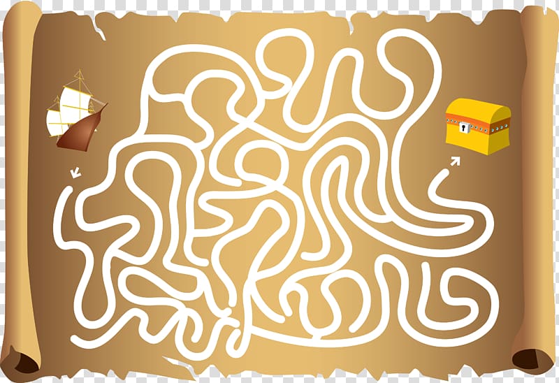 Treasure map Maze , treasure map transparent background PNG clipart