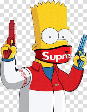 Bart Simpson illustration, Bart Simpson Hypebeast Gucci Supreme, Bart  Simpson transparent background PNG clipart | HiClipart