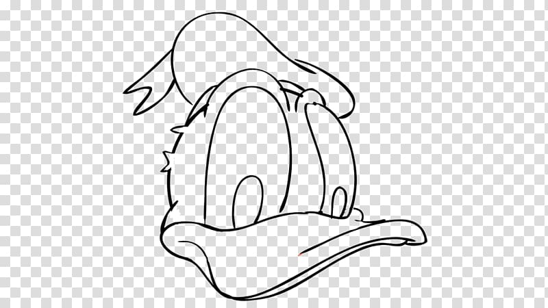 Donald Duck Drawing Daisy Duck Black and white Mickey Mouse, donald duck transparent background PNG clipart