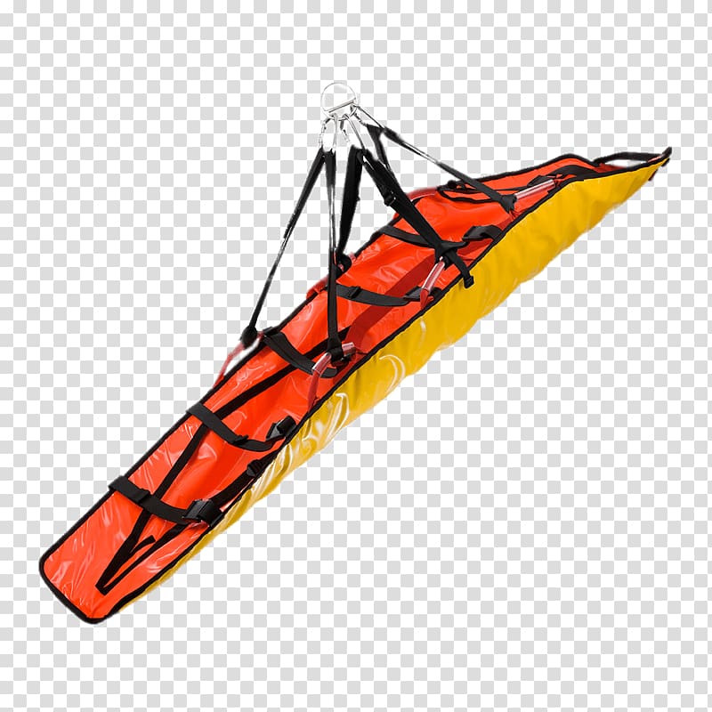 red and yellow bag with straps illustration, Rescue Stretcher transparent background PNG clipart