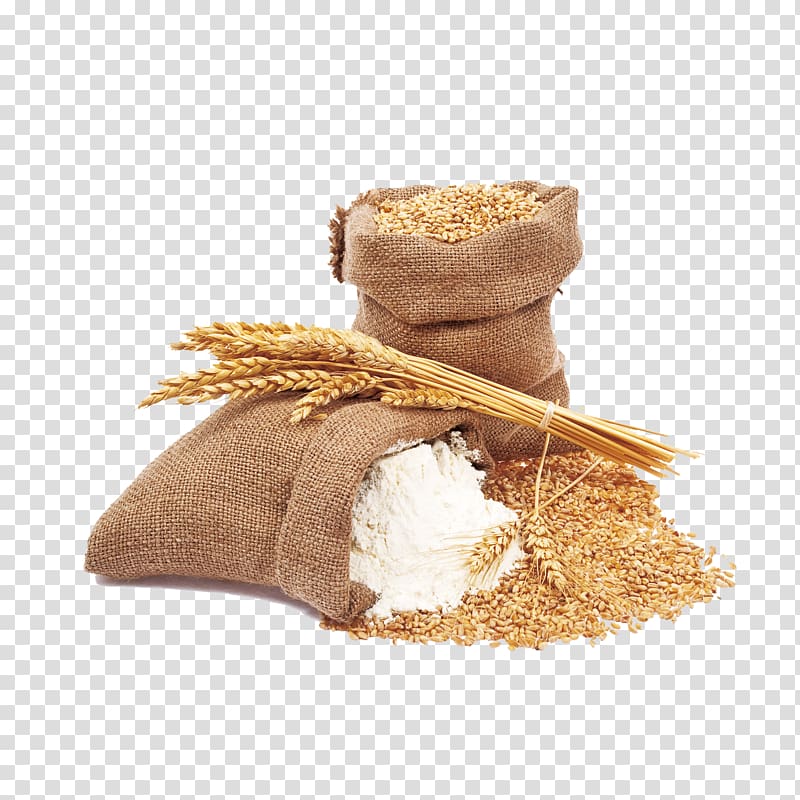 sack of gold wheat, Pasta Common wheat Spelt Durum Flour, wheat transparent background PNG clipart