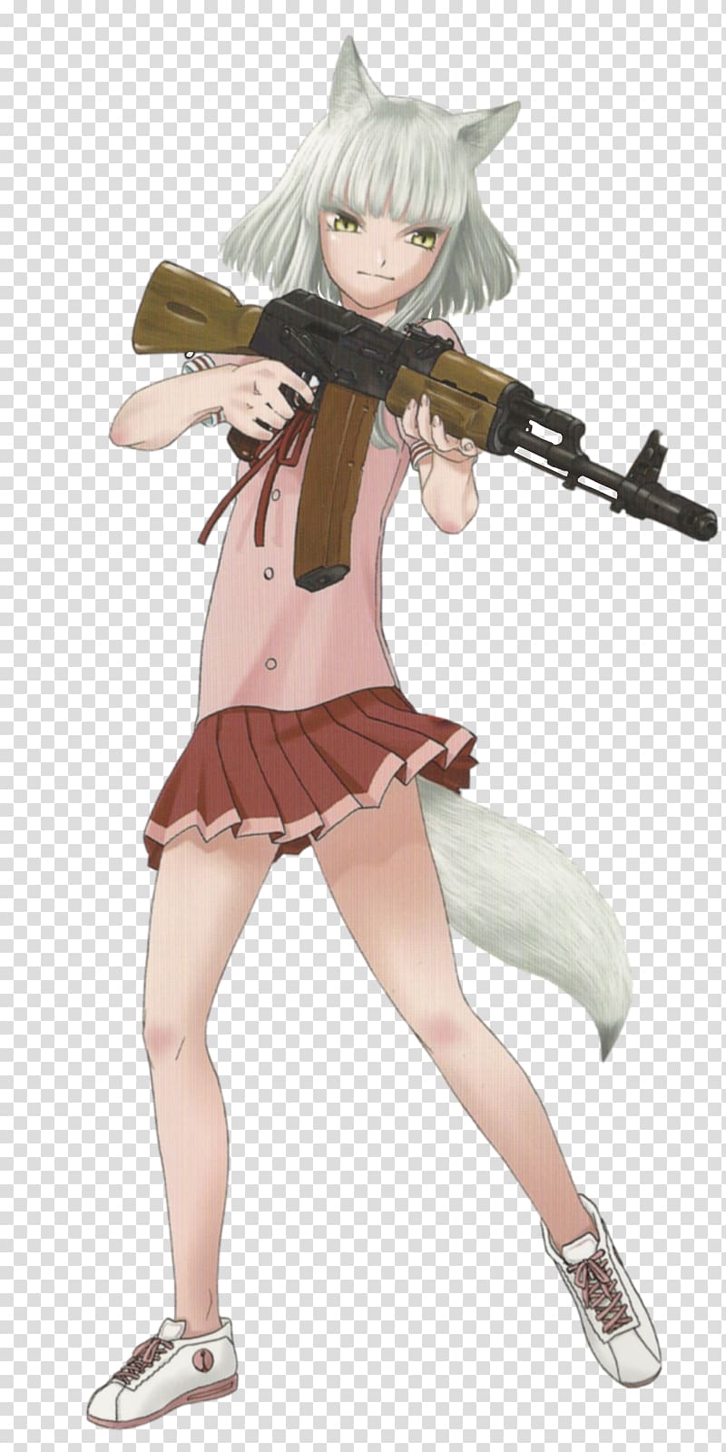 Anime Waifu AK-47 オリジナルアニメ Character, Anime transparent background PNG clipart