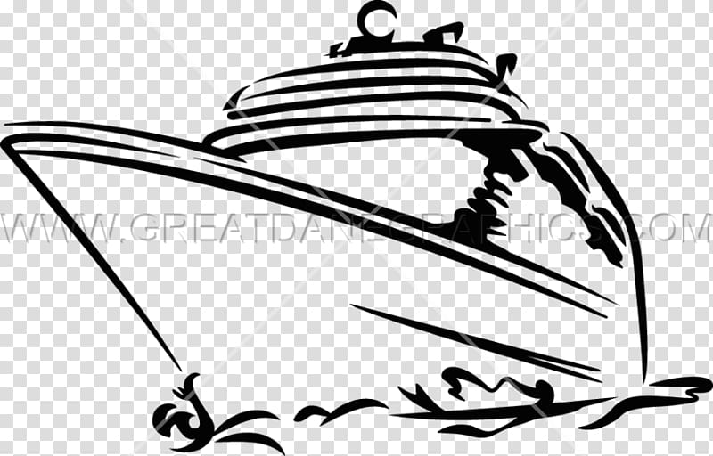 Black and white Cruise ship Ocean liner , cruise ship transparent background PNG clipart