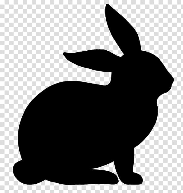 Hare Easter Bunny Rabbit Silhouette Drawing, rabbit transparent background PNG clipart