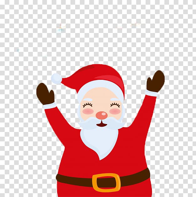 Santa Claus New Year Christmas Wish, Cute Santa Claus Cute transparent background PNG clipart