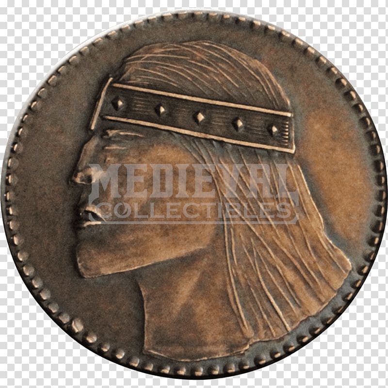 Coin Copper Medal Bronze, Robb Stark transparent background PNG clipart