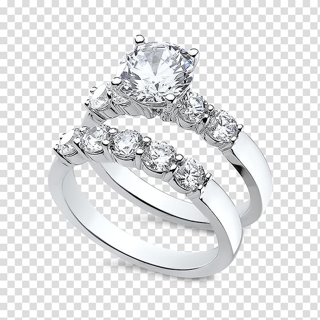 Wedding ring Body Jewellery Diamond, wedding set transparent background PNG clipart