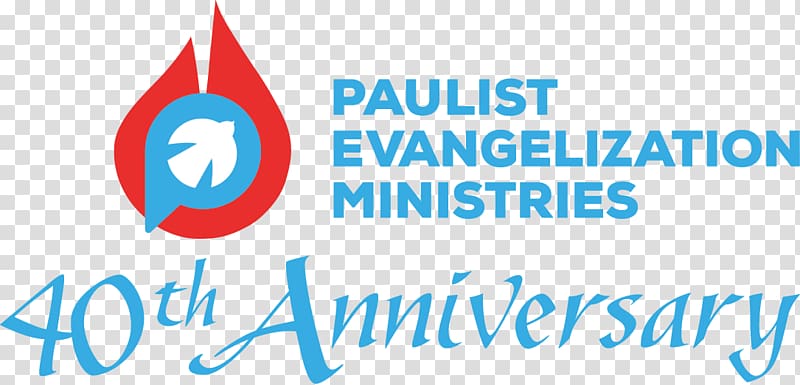 Paulist Evangelization Ministries Logo Catholic catechesis Evangelism, 40 anniversary transparent background PNG clipart