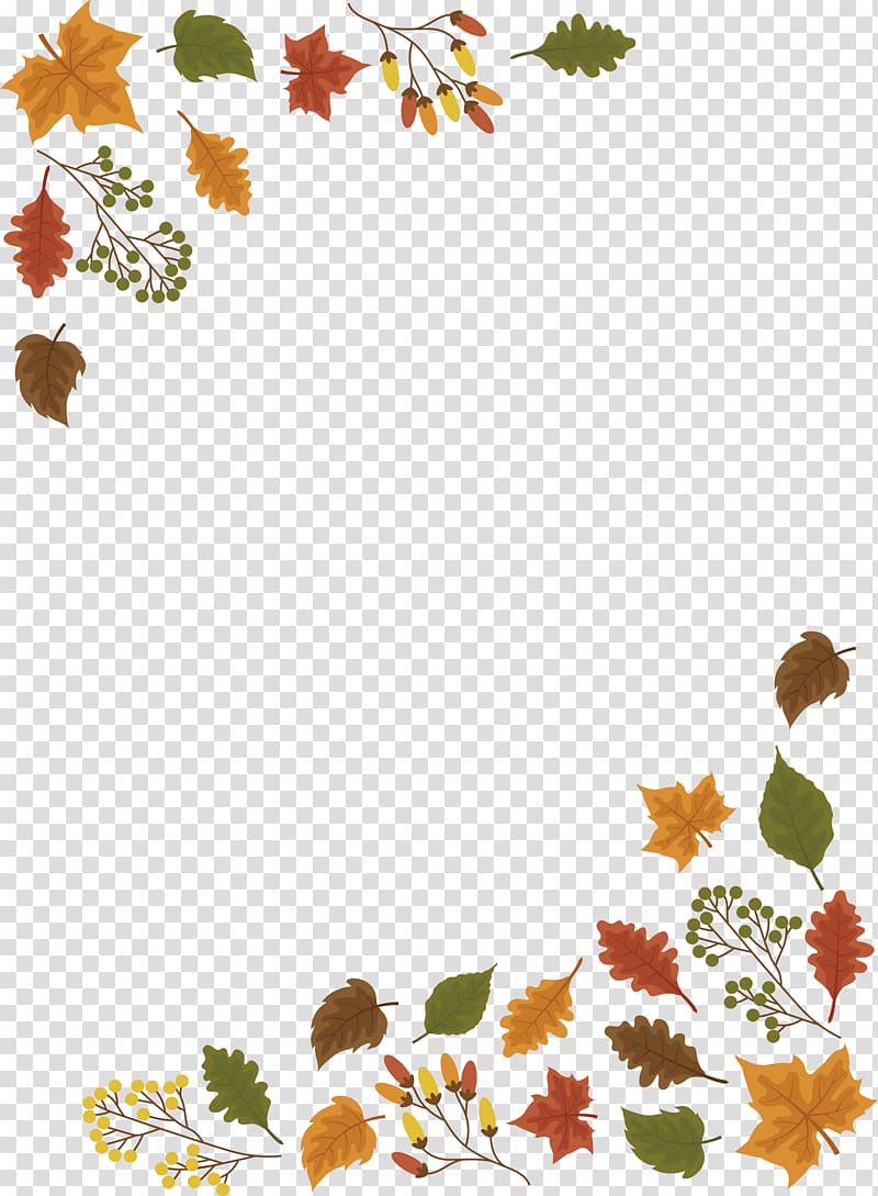 maple leaves border clip art