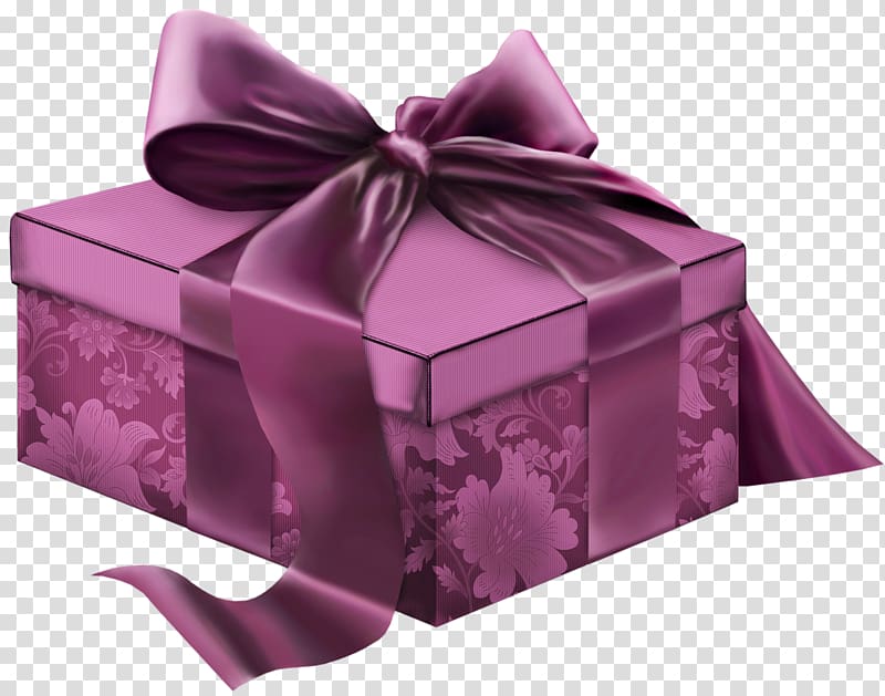 maroon floral ribbon box, Christmas gift Gift wrapping , Pink 3D Present transparent background PNG clipart