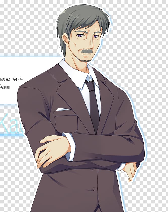 Tuxedo Mangaka Black hair Brown hair, Anime transparent background PNG clipart