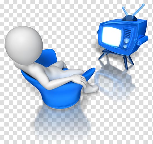 Stick figure Television channel , Man Watch Tv transparent background PNG clipart