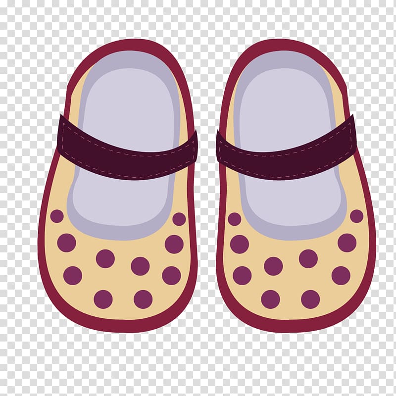 Slipper Shoe Designer, Polka Dot Shoes transparent background PNG clipart