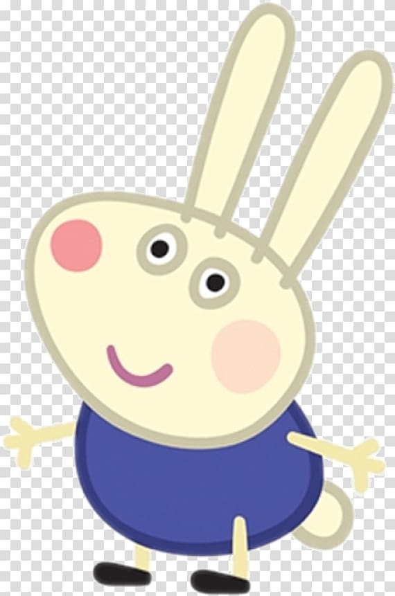 Peppa Pig character illustration, Richard Rabbit Standee Miss Rabbit Poster, PEPPA PIG transparent background PNG clipart