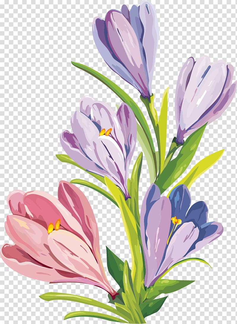 Gouache Flowerpot Painting, flower transparent background PNG clipart