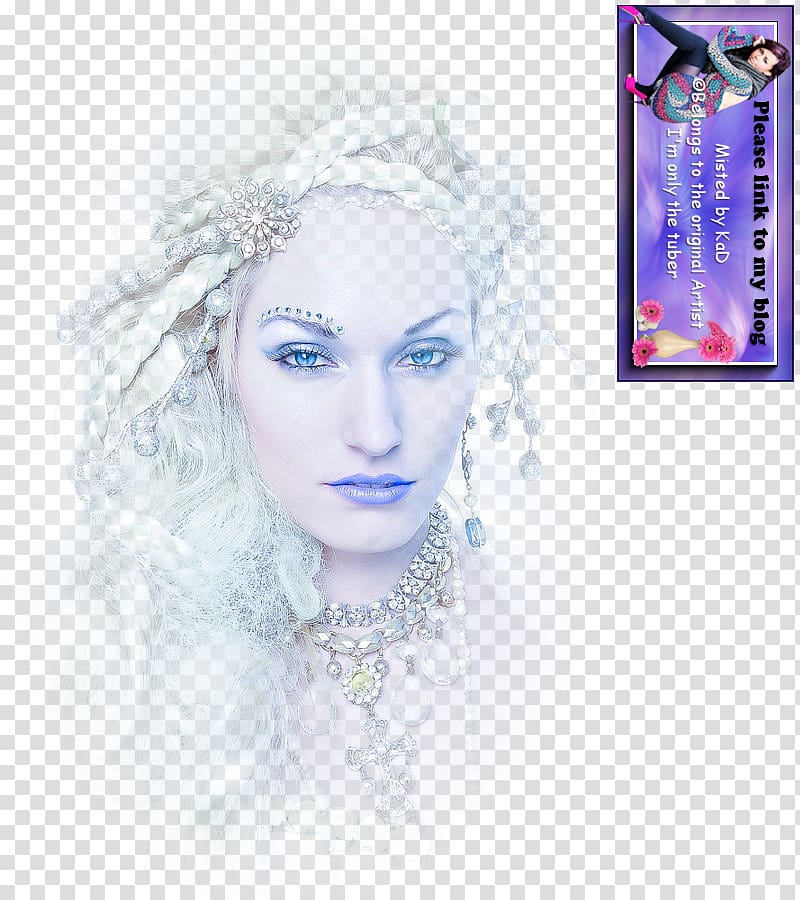 Cosmetics Beauty Eyebrow The Snow Queen Costume, woman face transparent background PNG clipart