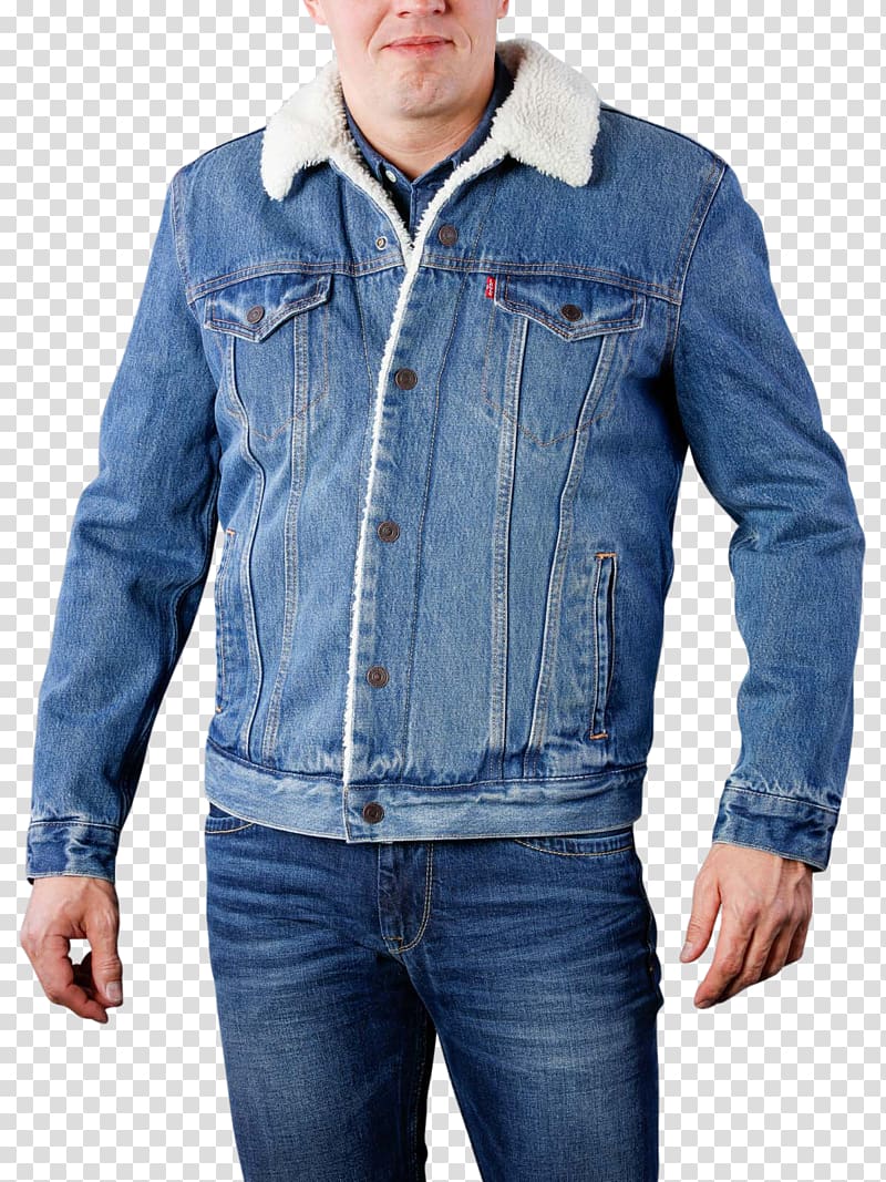 Leather jacket Jeans Yekaterinburg Clothing, jacket levis transparent background PNG clipart