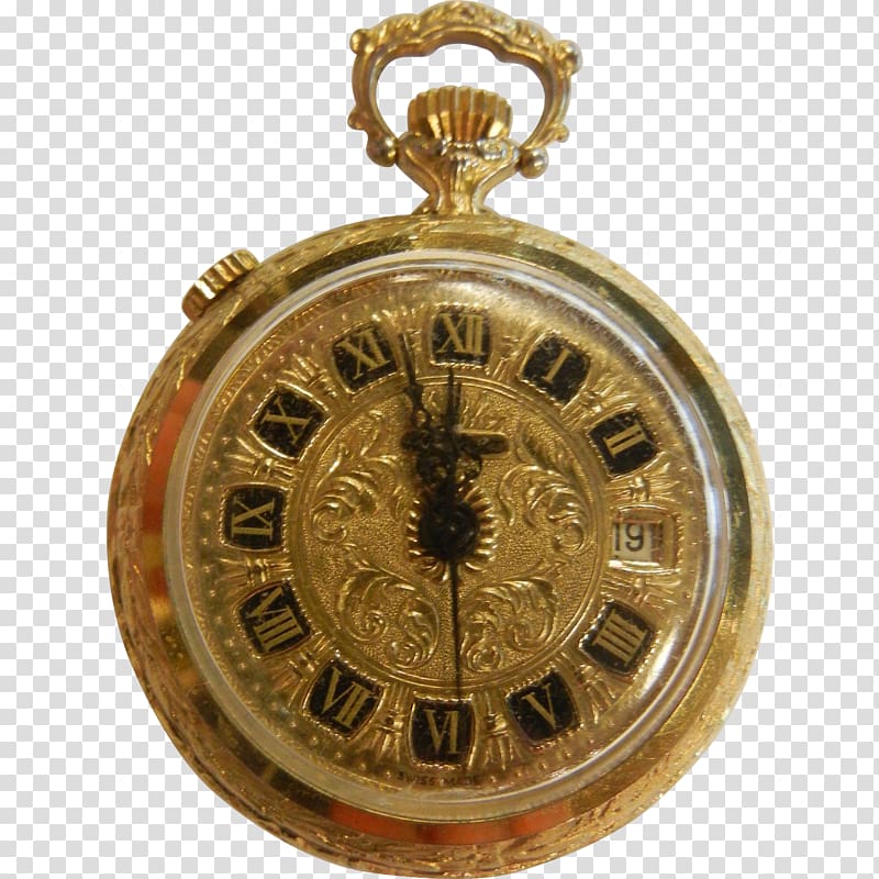 Waltham Watch Company Pocket watch Clock, Pocket watch transparent background PNG clipart