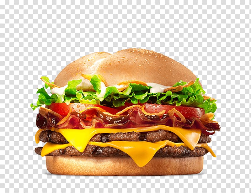 Whopper Hamburger Big King Chophouse restaurant Cheeseburger, bacon transparent background PNG clipart