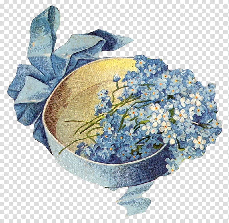 Hydrangea Flower Blue Art Floral design, forget me not transparent background PNG clipart