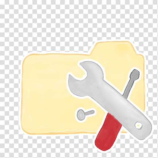 screwdriver and wrench , thumb material yellow hand, Folder Vanilla Tools transparent background PNG clipart
