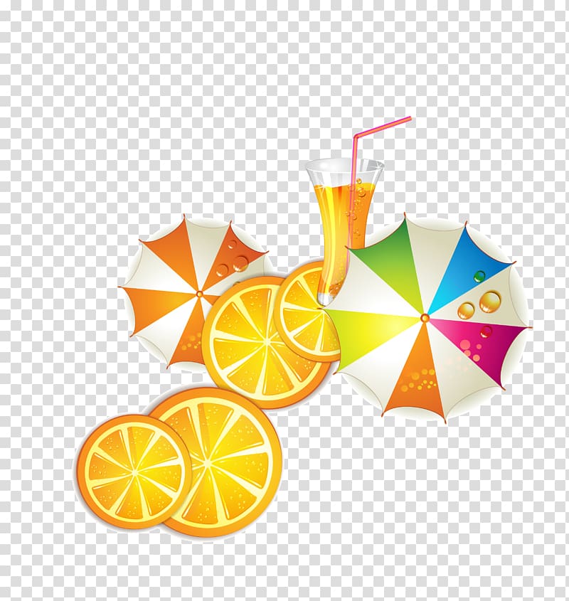 Responsive web design Banner Summer , Orange umbrella gear transparent background PNG clipart