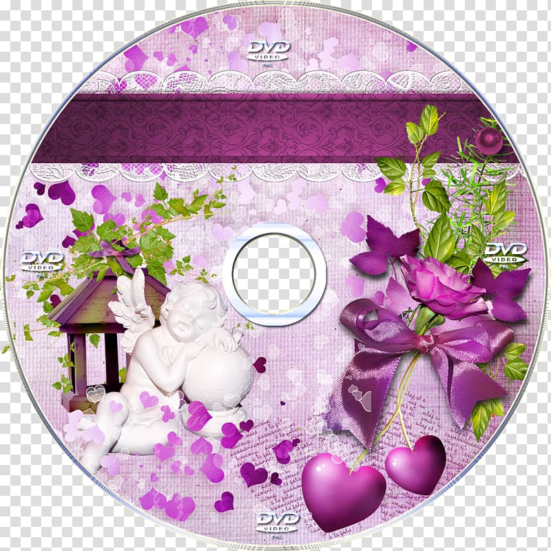 Compact disc DVD Floral design Wedding, cd/dvd transparent background PNG clipart