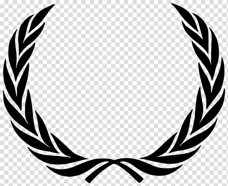 Laurel wreath Bay Laurel , Silhouette transparent background PNG clipart