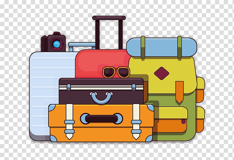 Baggage Suitcase Travel Backpack, suitcase transparent background PNG clipart