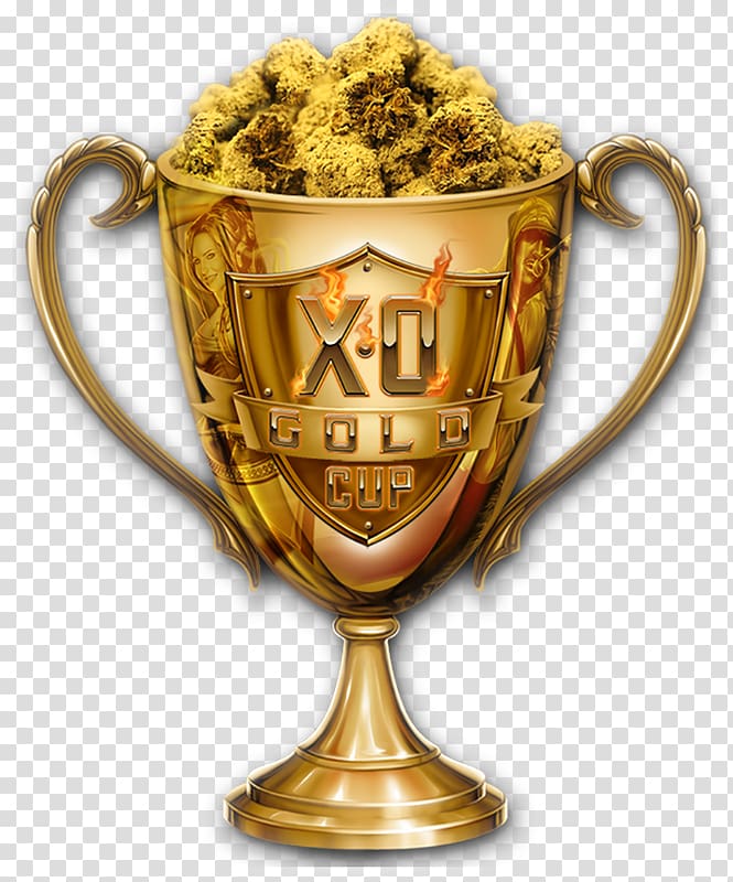 Wilmington CONCACAF Gold Cup Los Angeles Cannabis Trophy, golden cup transparent background PNG clipart