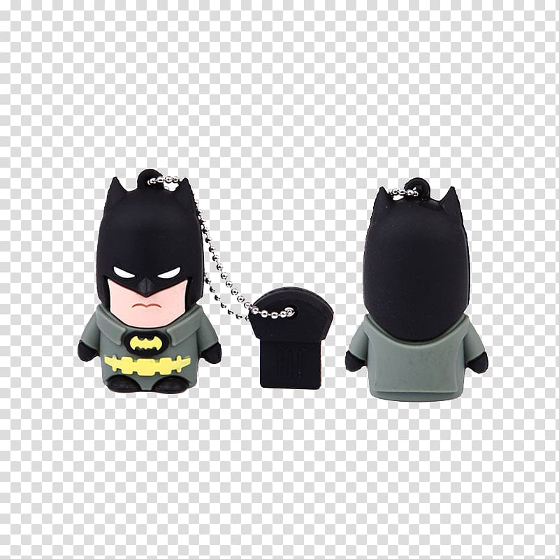 USB flash drive Memory Stick Gigabyte Computer data storage, Batman U disk transparent background PNG clipart