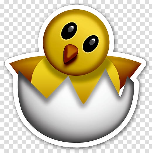 Emoji Sticker Chicken Kifaranga Emoticon, Emoji transparent background PNG clipart