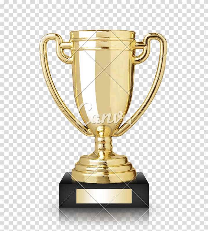Trophy Award Cup, golden cup transparent background PNG clipart