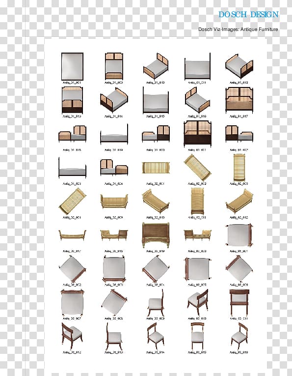 Antique furniture Two-dimensional space Sprite, 2d furniture top view transparent background PNG clipart