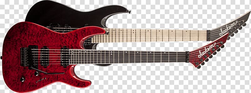 Electric guitar Seven-string guitar Jackson Guitars Jackson Pro Dinky DK2QM, distortion transparent background PNG clipart