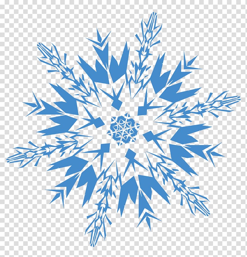 blue snowflakes art, Snowflake Blue transparent background PNG clipart