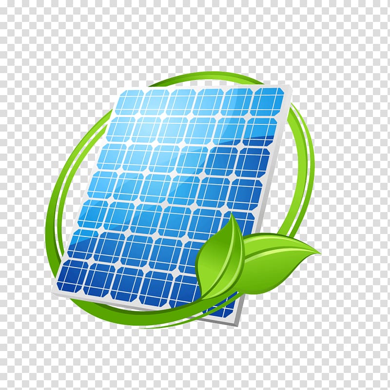 Green leaves ring solar energy transparent background PNG clipart
